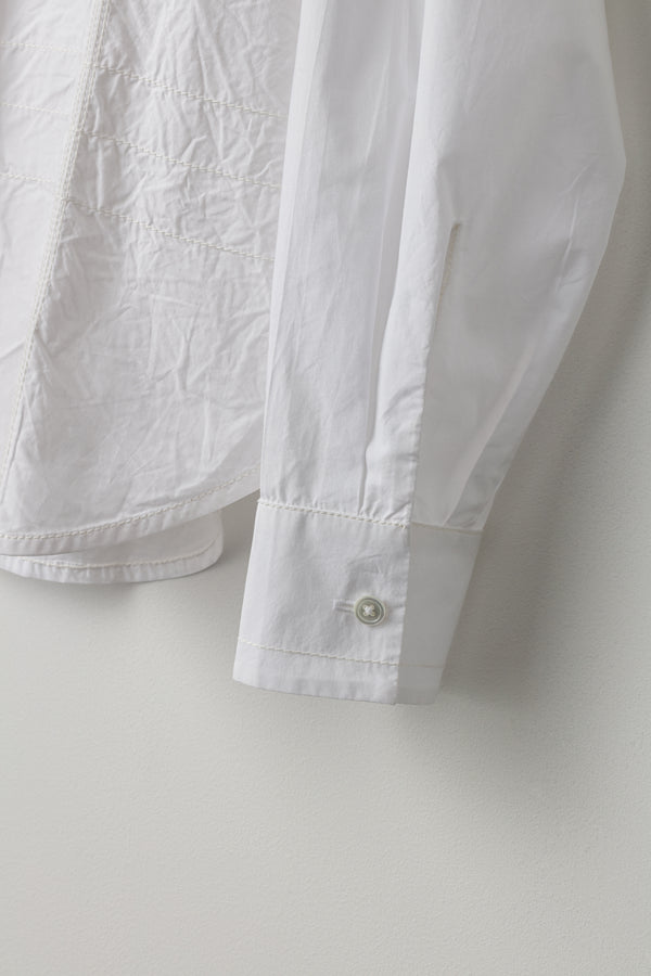 Caroline Shirt Quilt Check White