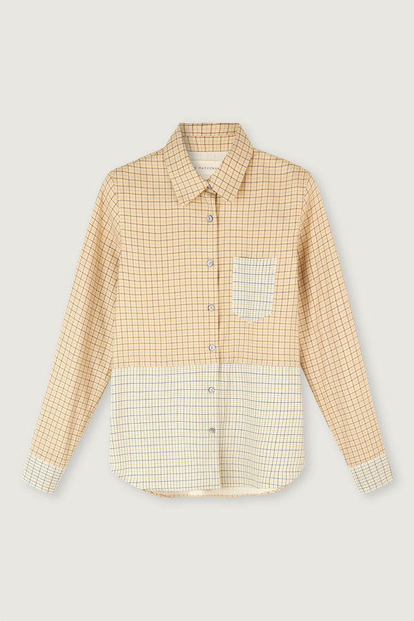 Carol Shirt Honey Flannel Check