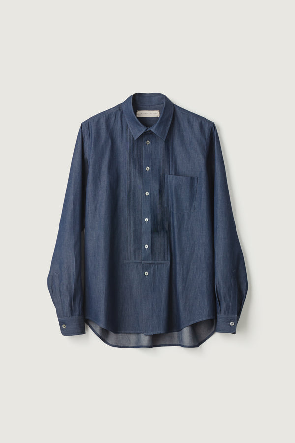 Chris Shirt Pleats Denim no. 2