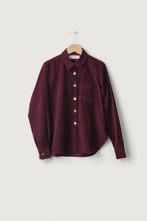 Comi Shirt Baby Corduroy Burgundy