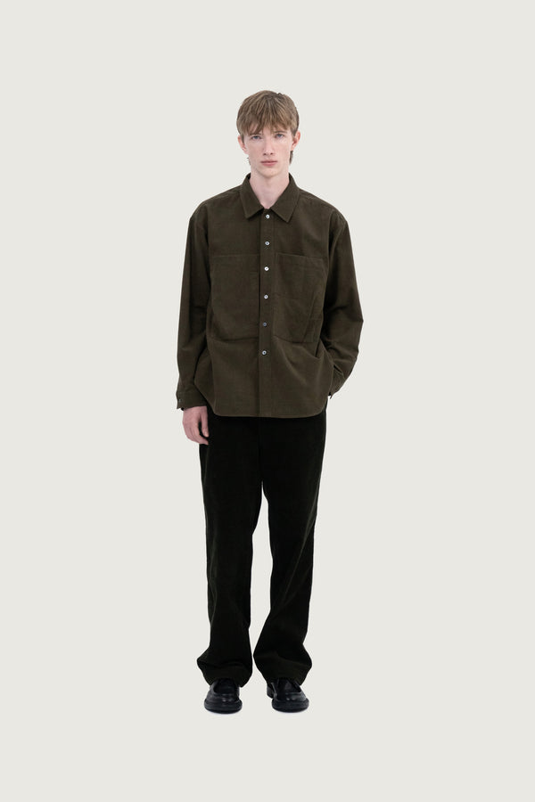 Ewan Shirt Baby Corduroy Olive