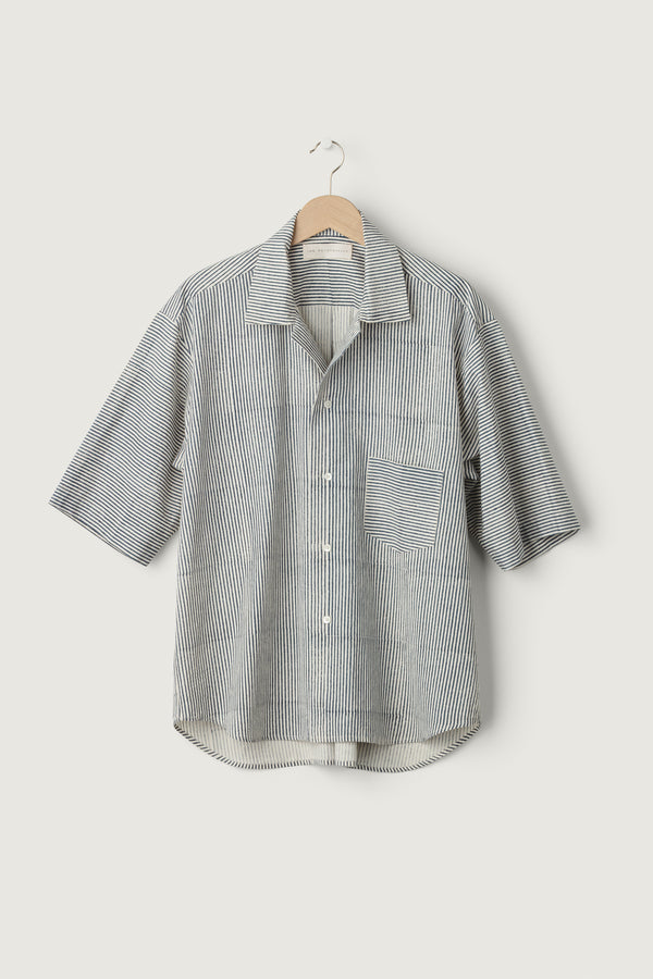Fred Shirt Twill Block Print Stripe