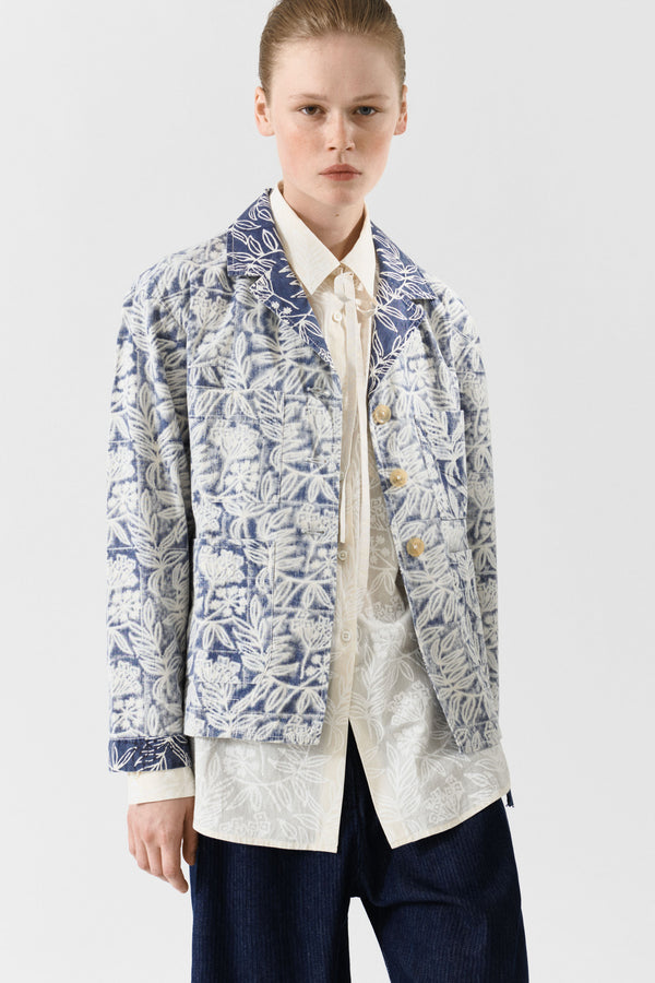 Edith Jacket Floral Block Print