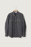 Luca Shirt Purple Cotton Check