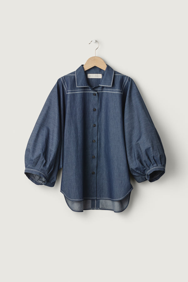 Nana Shirt Denim no. 2 White Stitch