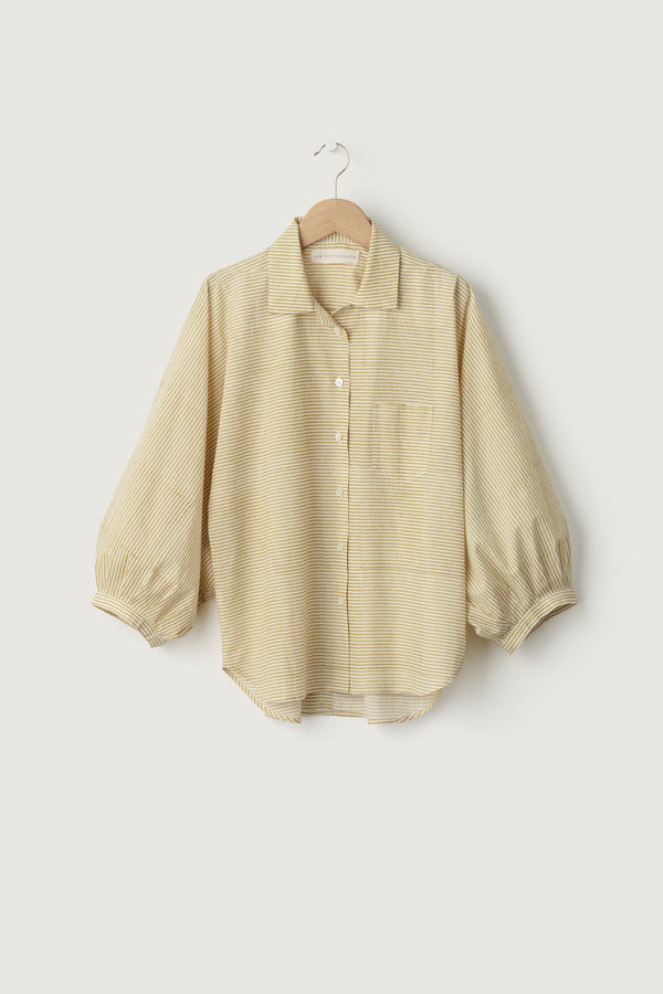 Nana Shirt Block Print Stripe