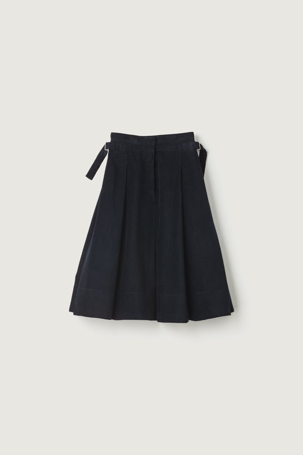 Olivia Skirt Dark Indigo Corduroy