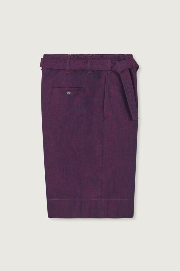 Resley Shorts Purple Denim