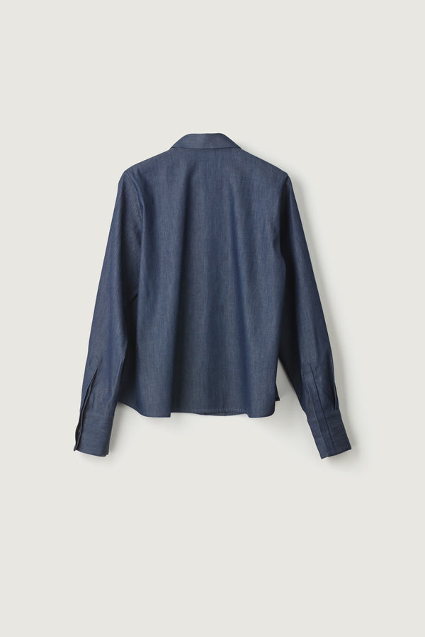 Sanne Shirt Pleats Denim No.2