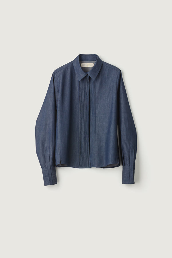 Sanne Shirt Pleats Denim No.2