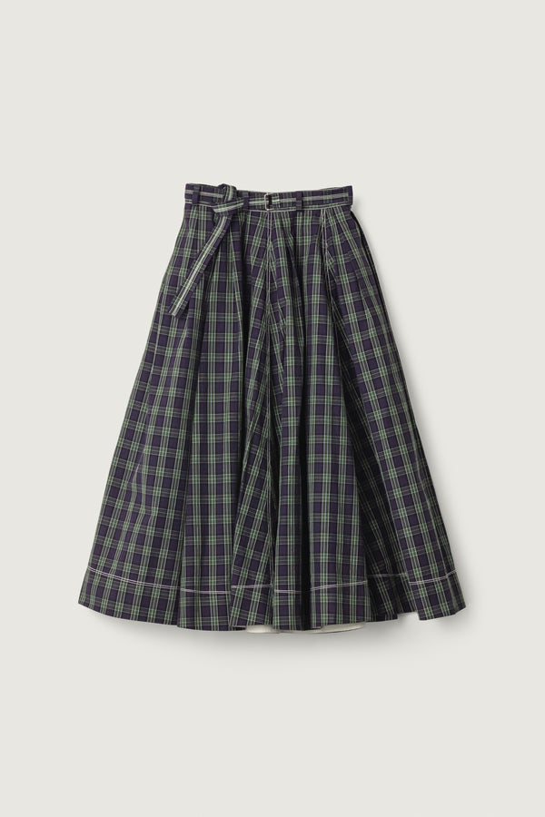 Schrol Skirt Purple Cotton Check