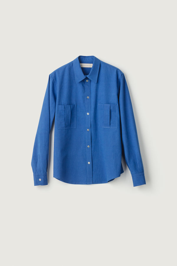 Sterne Shirt Cornflower Blue Fil-a-fil