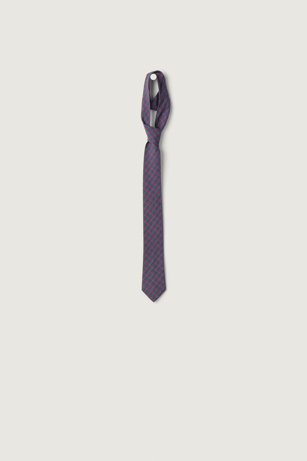 Tie Red Cotton Check