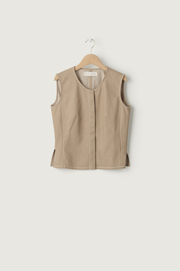 Venice Waistcoat Sandy Denim