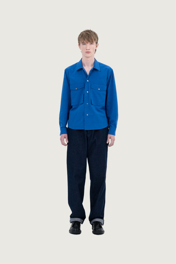 Zig Shirt Cornflower Blue Fil-a-fil