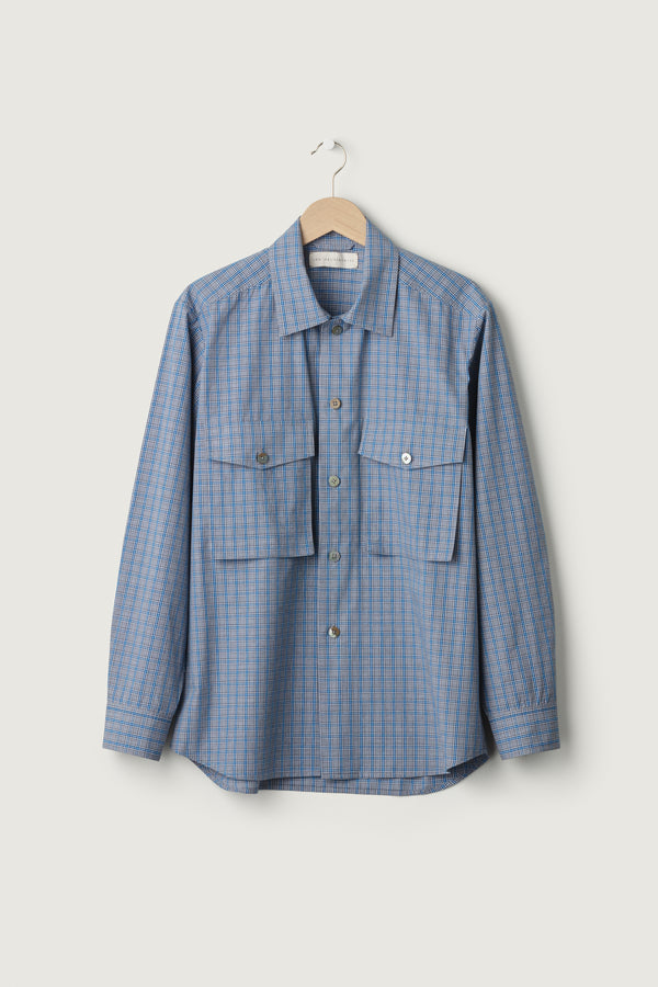 Ziggy Shirt Steel Cotton Check