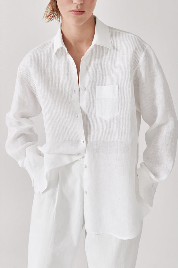 Galla Shirt Linen Block Print